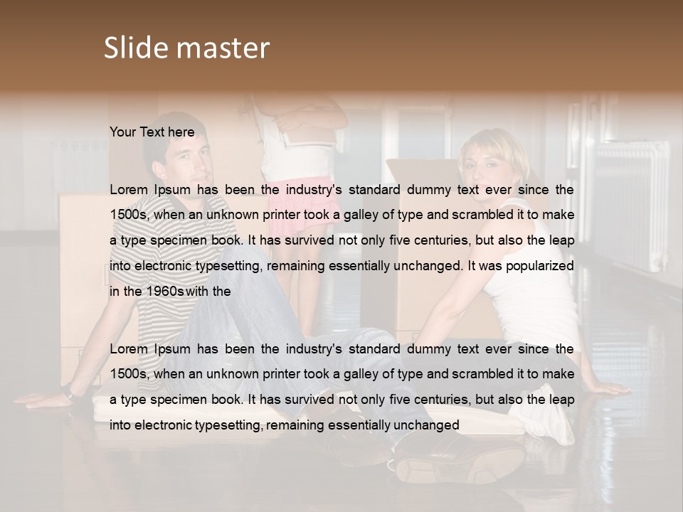 Family Moving House PowerPoint Template