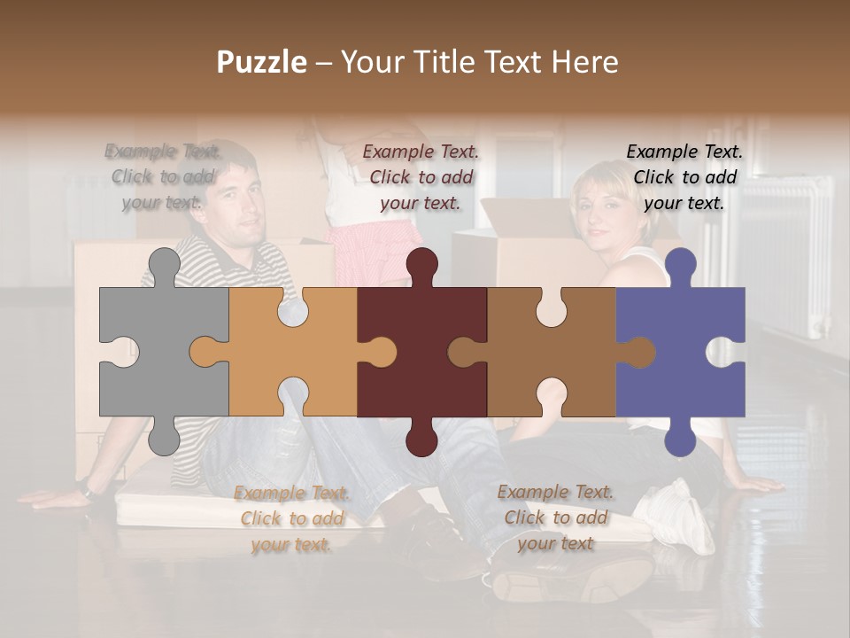 Family Moving House PowerPoint Template