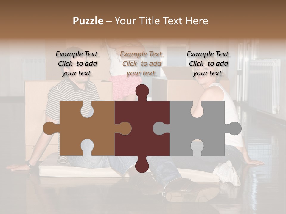 Family Moving House PowerPoint Template