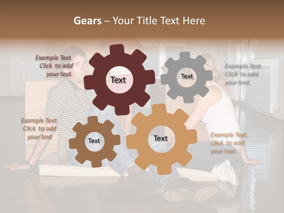 Family Moving House PowerPoint Template