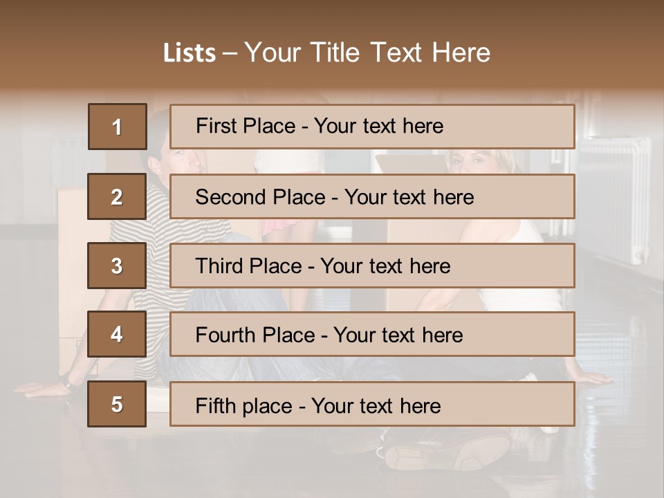 Family Moving House PowerPoint Template