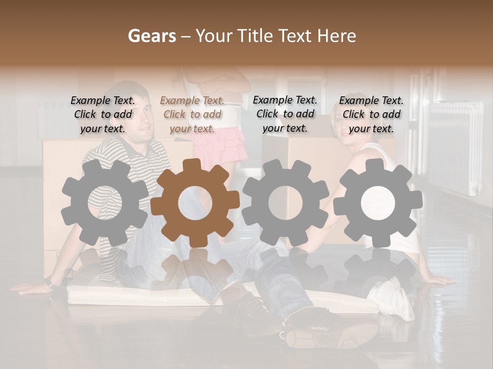 Family Moving House PowerPoint Template