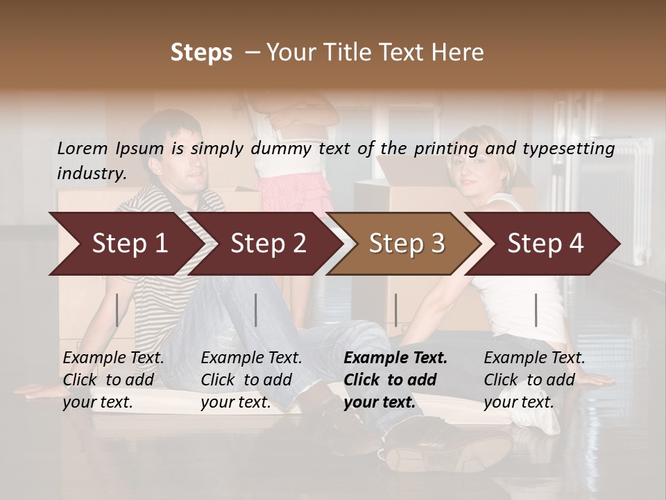Family Moving House PowerPoint Template