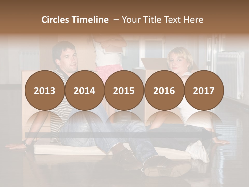 Family Moving House PowerPoint Template