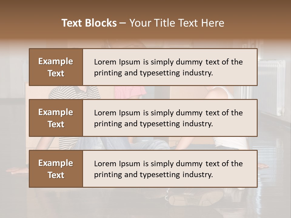 Family Moving House PowerPoint Template