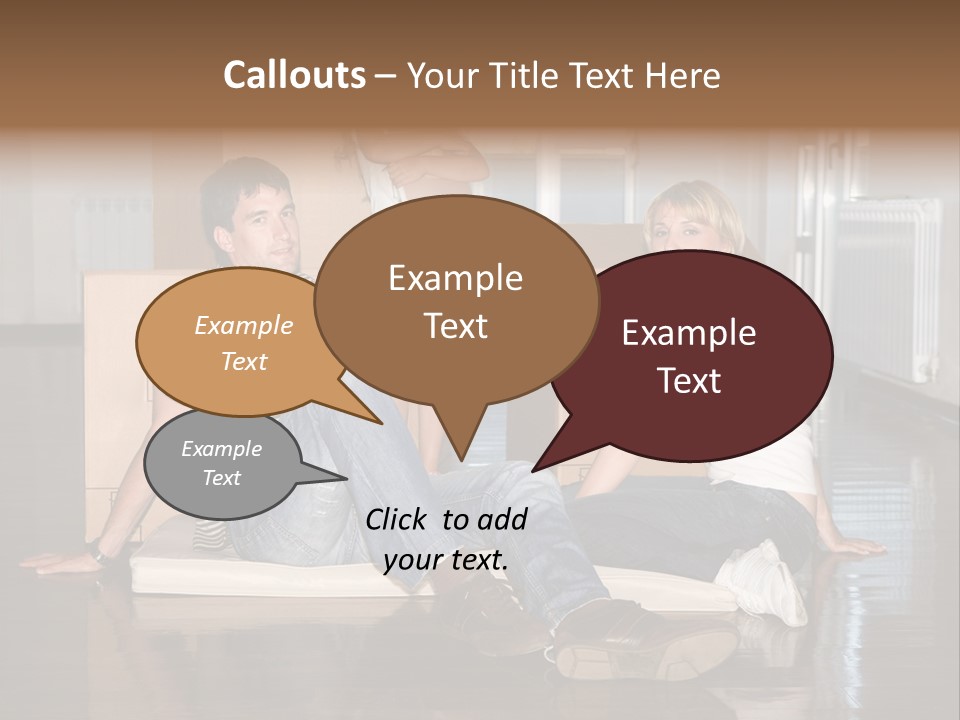 Family Moving House PowerPoint Template