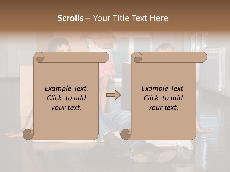 Family Moving House PowerPoint Template