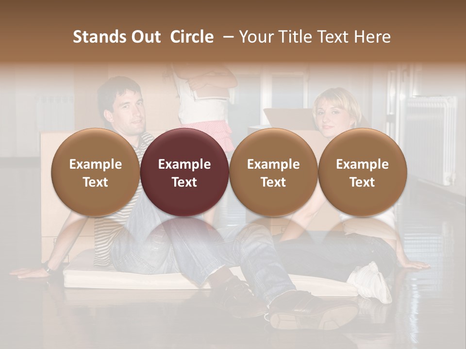 Family Moving House PowerPoint Template