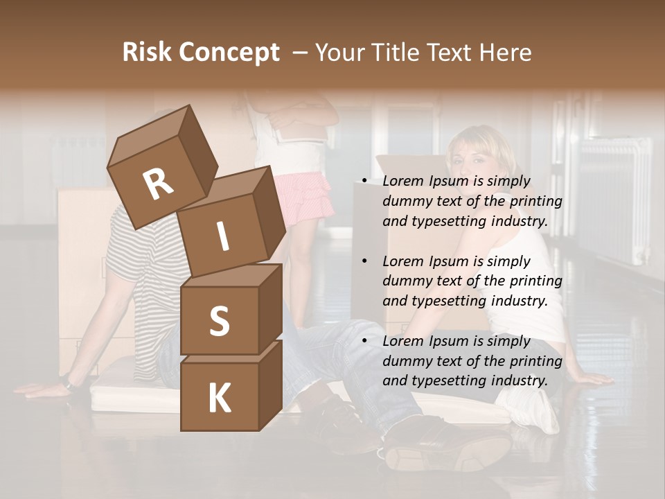 Family Moving House PowerPoint Template