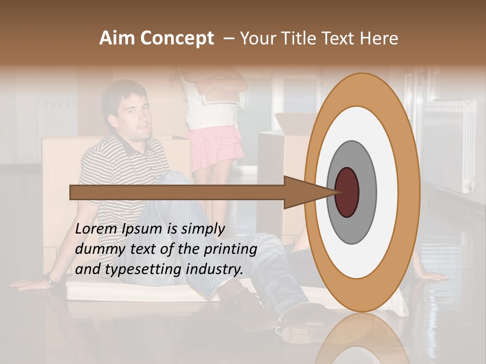 Family Moving House PowerPoint Template