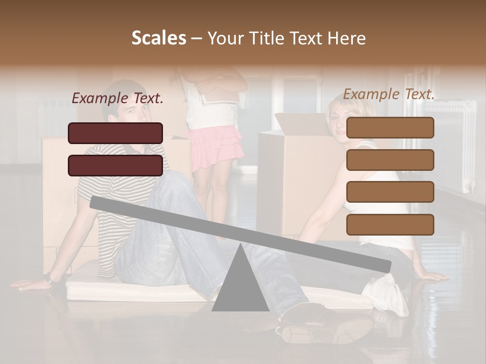 Family Moving House PowerPoint Template