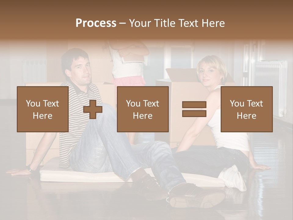 Family Moving House PowerPoint Template