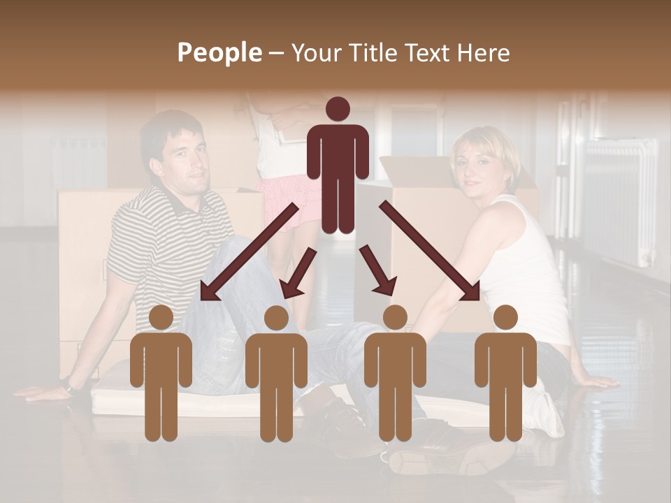 Family Moving House PowerPoint Template