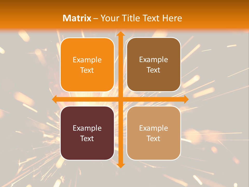 Yellow Sparkler PowerPoint Template