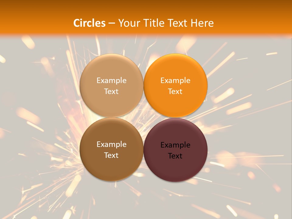 Yellow Sparkler PowerPoint Template