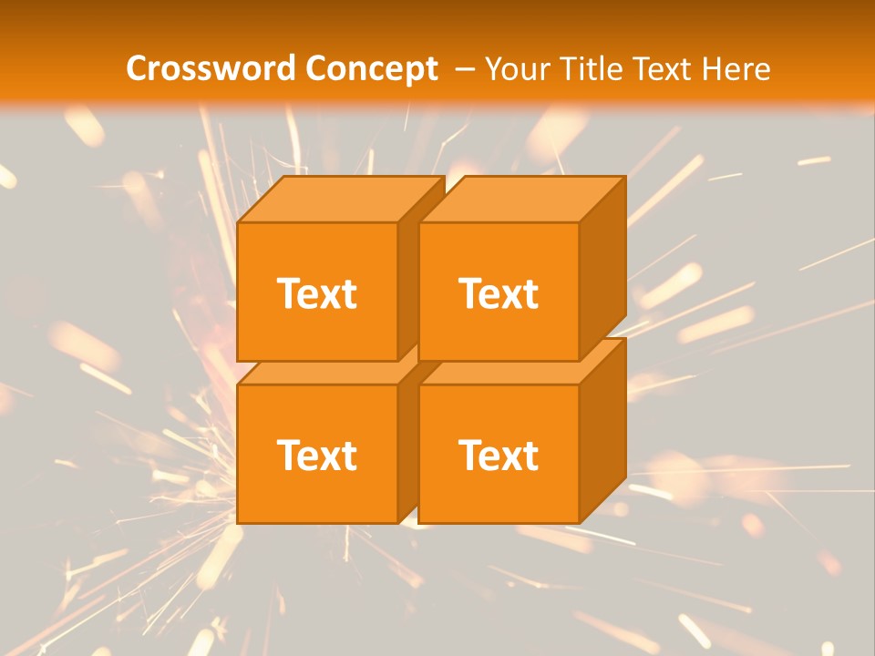 Yellow Sparkler PowerPoint Template