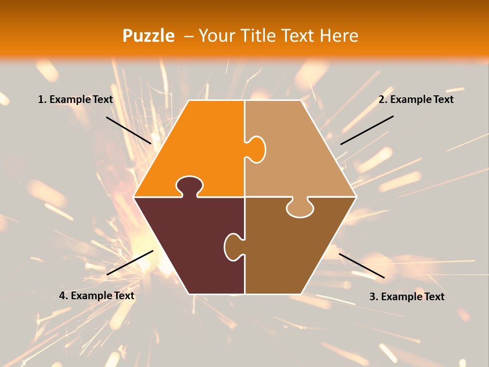 Yellow Sparkler PowerPoint Template