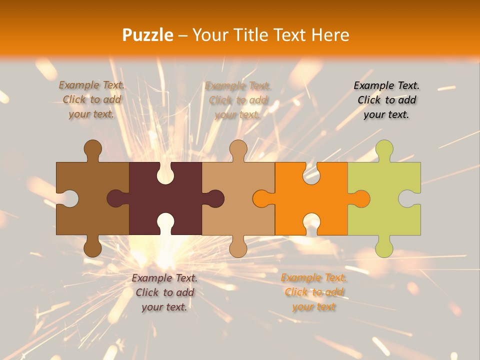 Yellow Sparkler PowerPoint Template