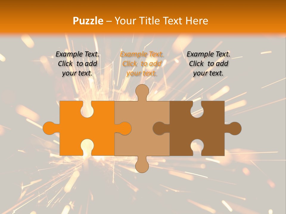 Yellow Sparkler PowerPoint Template