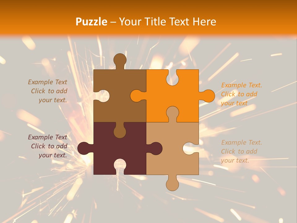 Yellow Sparkler PowerPoint Template