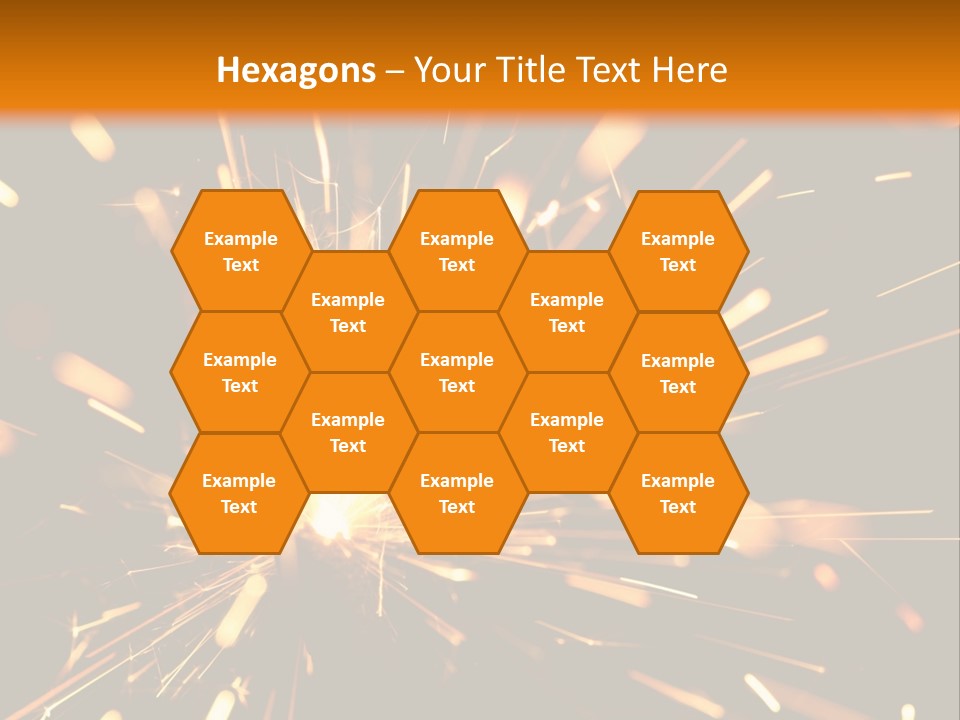 Yellow Sparkler PowerPoint Template