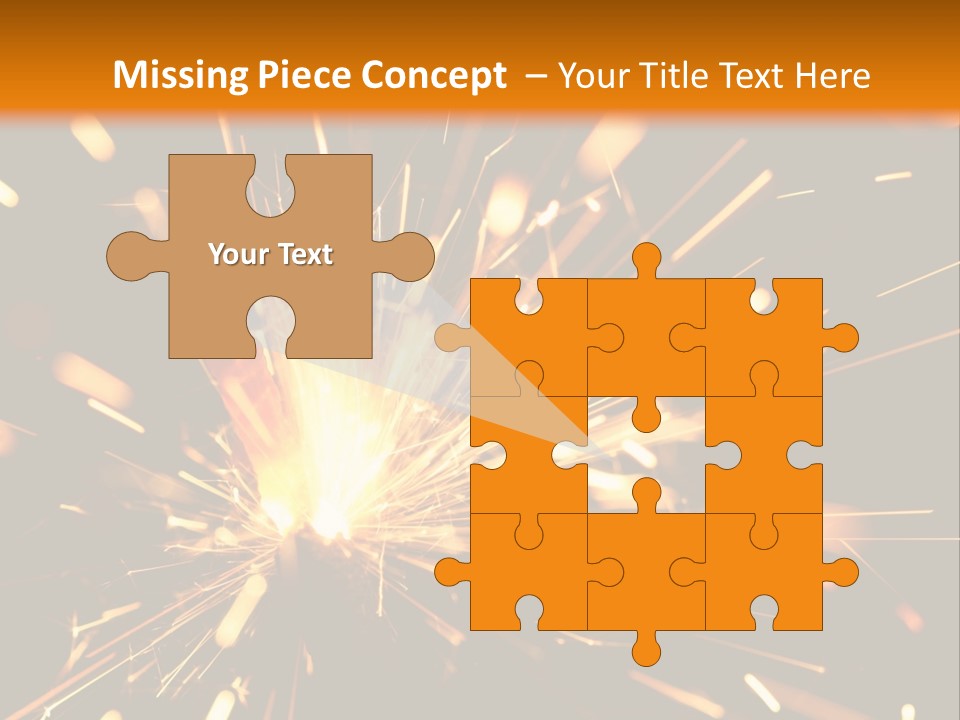 Yellow Sparkler PowerPoint Template