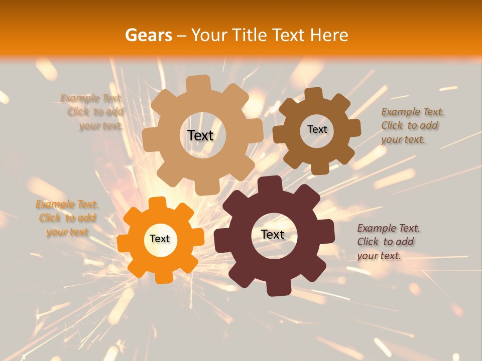 Yellow Sparkler PowerPoint Template