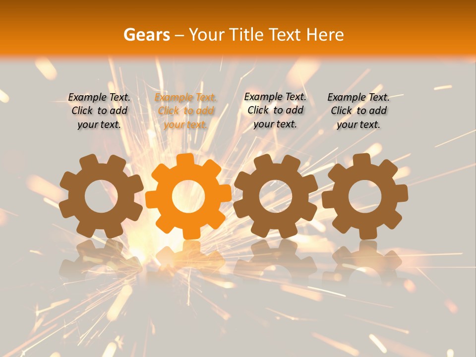 Yellow Sparkler PowerPoint Template