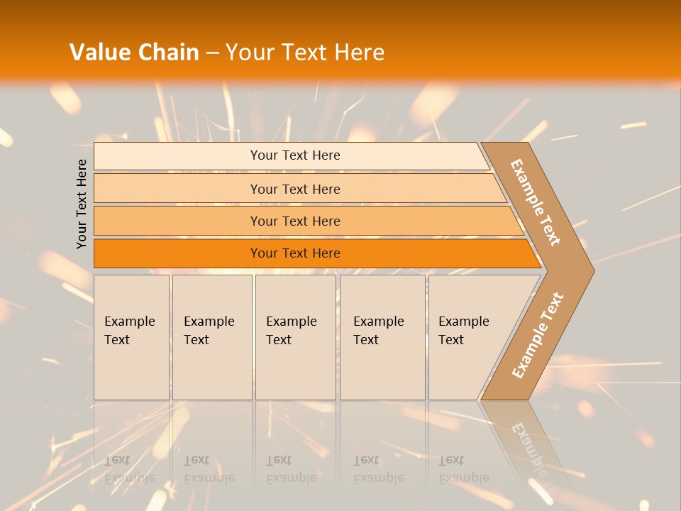 Yellow Sparkler PowerPoint Template