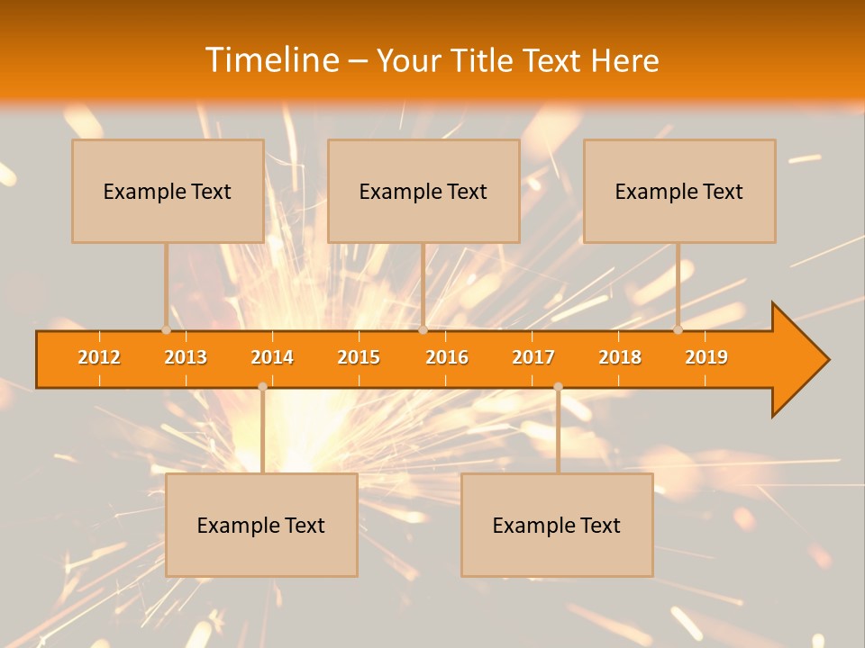 Yellow Sparkler PowerPoint Template