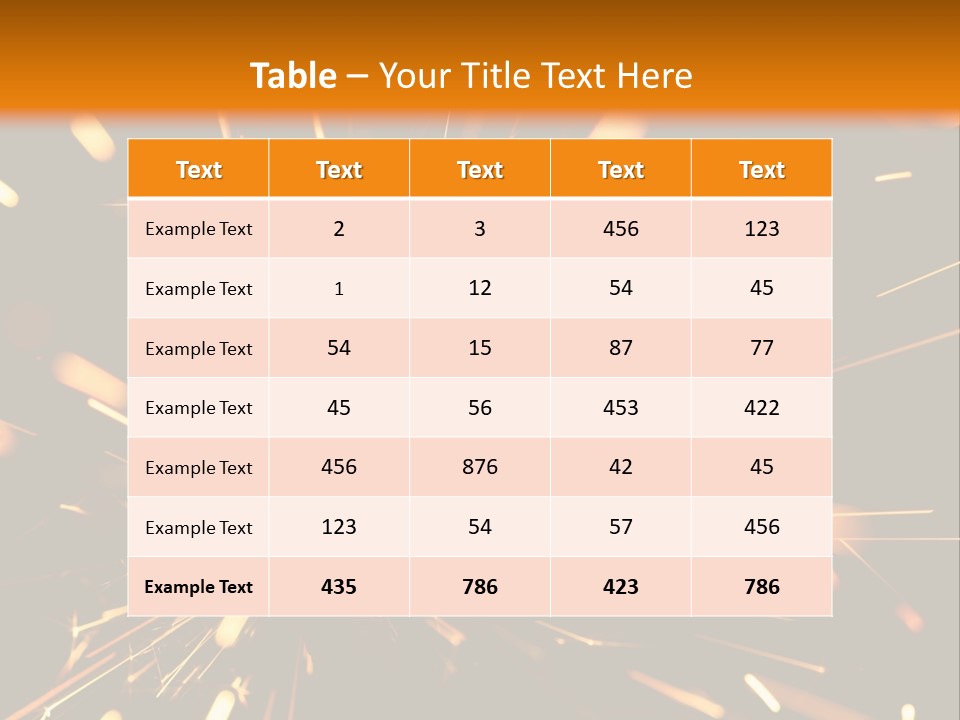 Yellow Sparkler PowerPoint Template