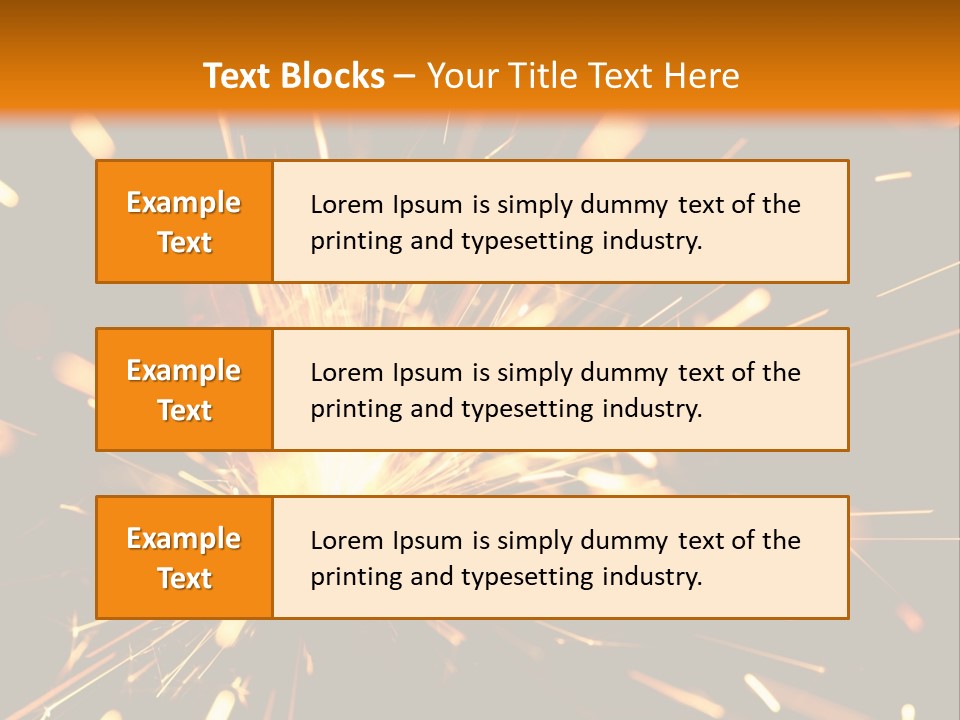 Yellow Sparkler PowerPoint Template