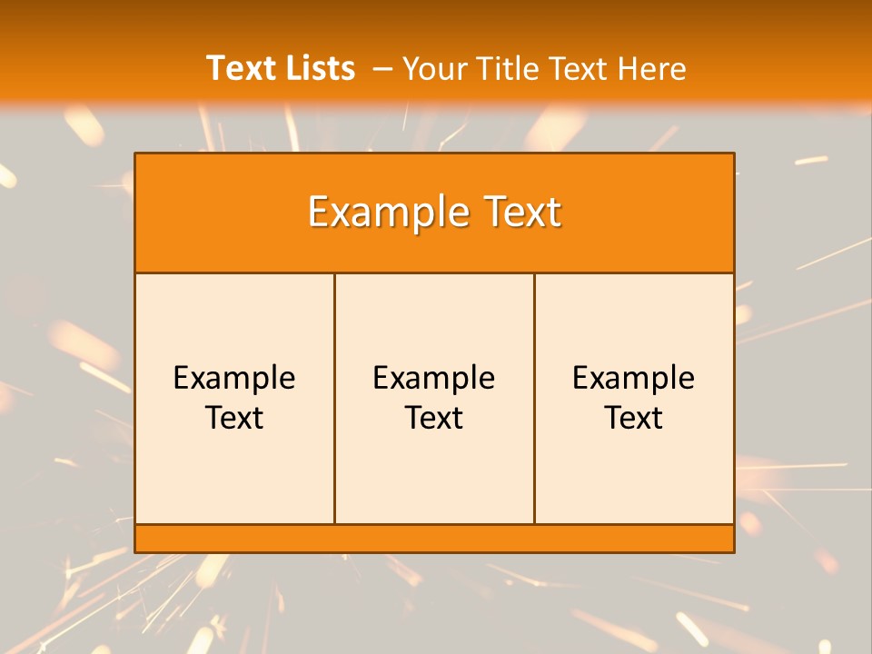 Yellow Sparkler PowerPoint Template