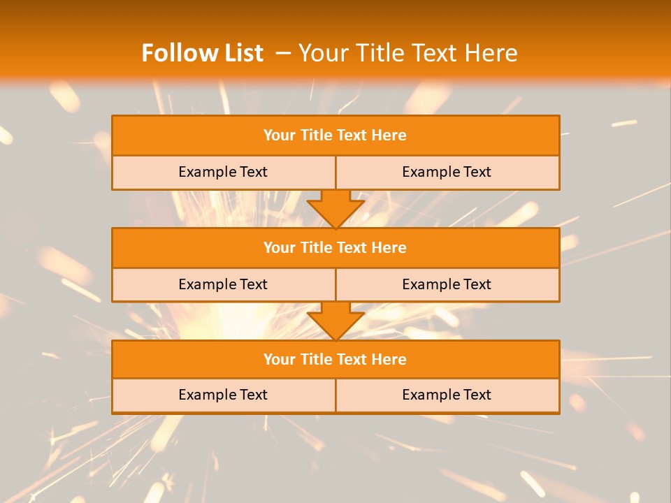 Yellow Sparkler PowerPoint Template