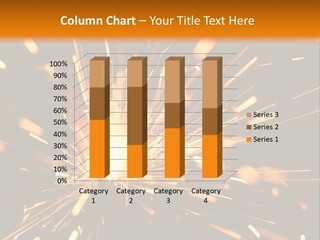 Yellow Sparkler PowerPoint Template