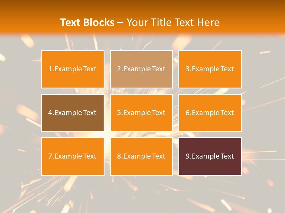 Yellow Sparkler PowerPoint Template