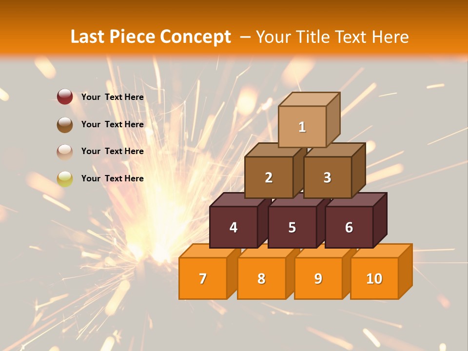 Yellow Sparkler PowerPoint Template