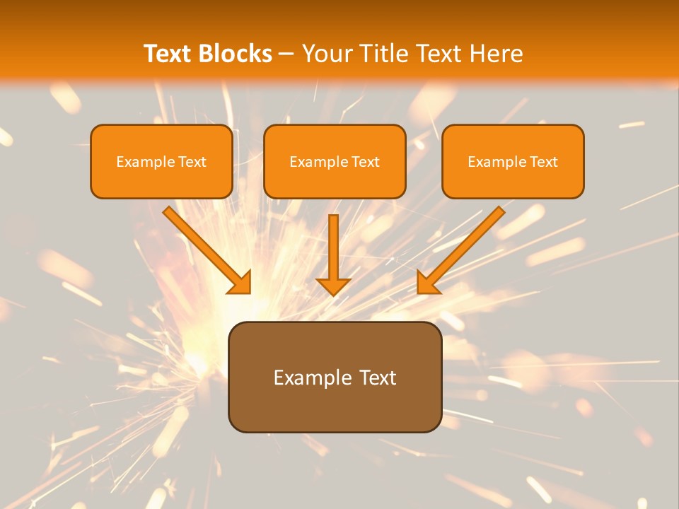 Yellow Sparkler PowerPoint Template
