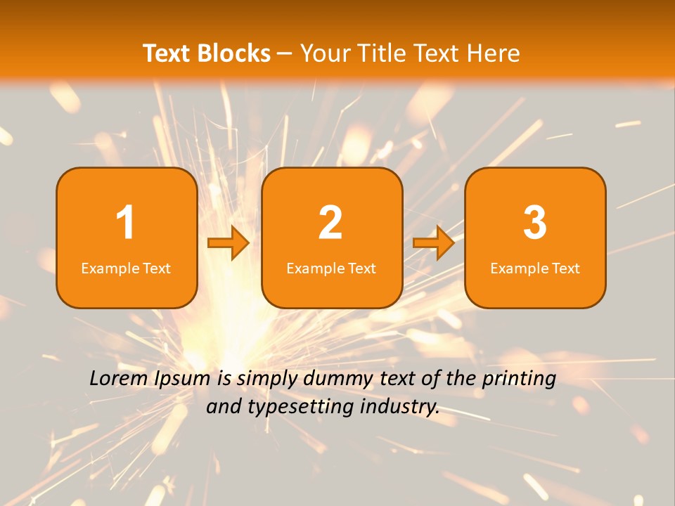 Yellow Sparkler PowerPoint Template