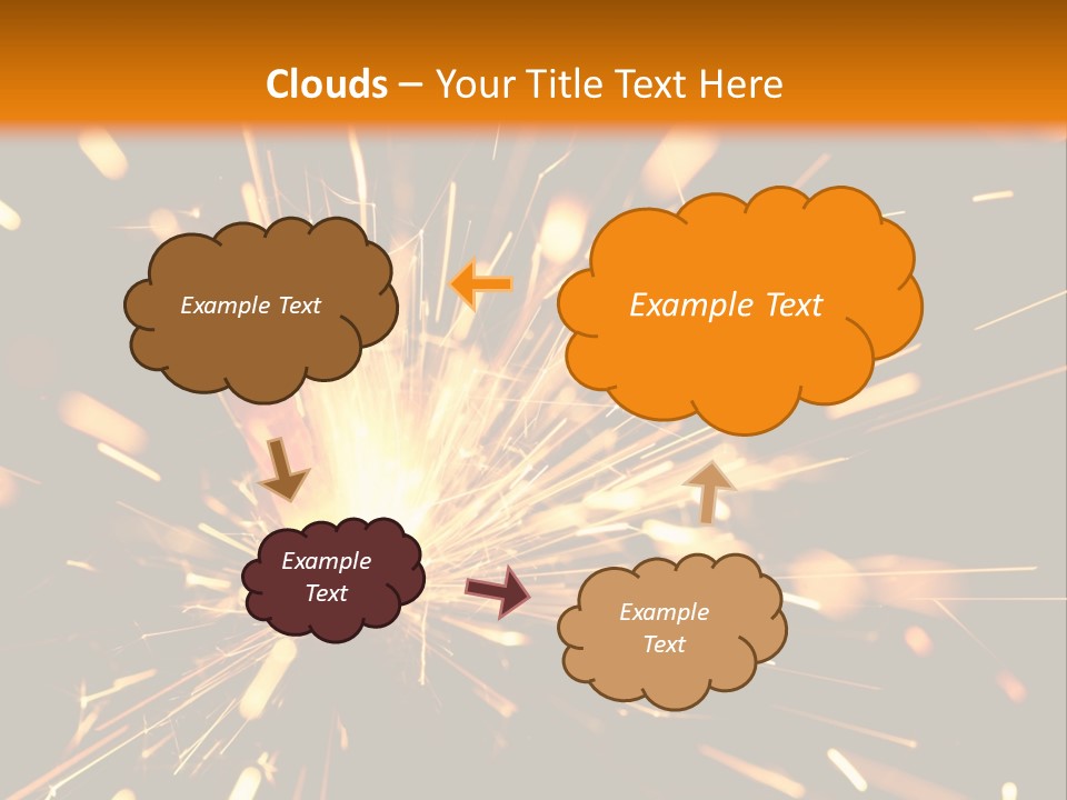 Yellow Sparkler PowerPoint Template
