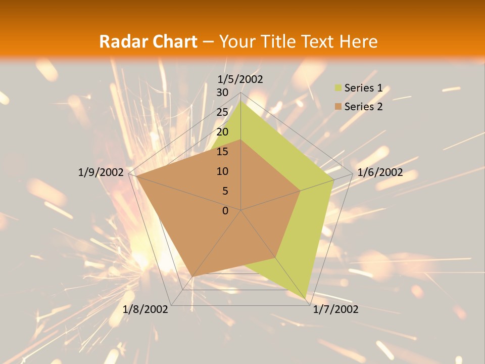 Yellow Sparkler PowerPoint Template