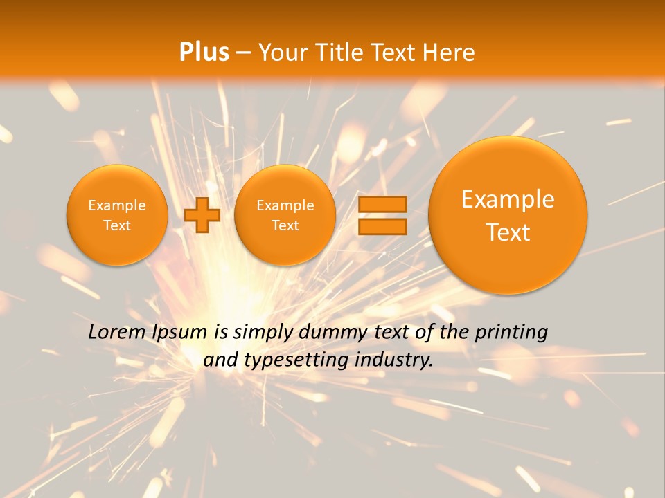 Yellow Sparkler PowerPoint Template
