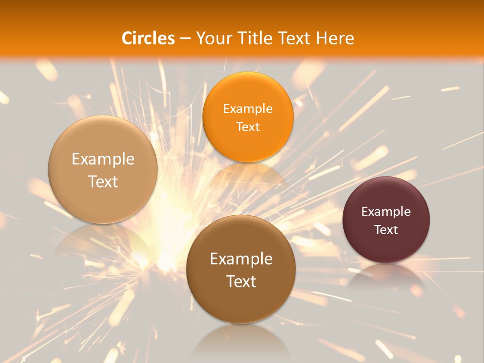 Yellow Sparkler PowerPoint Template