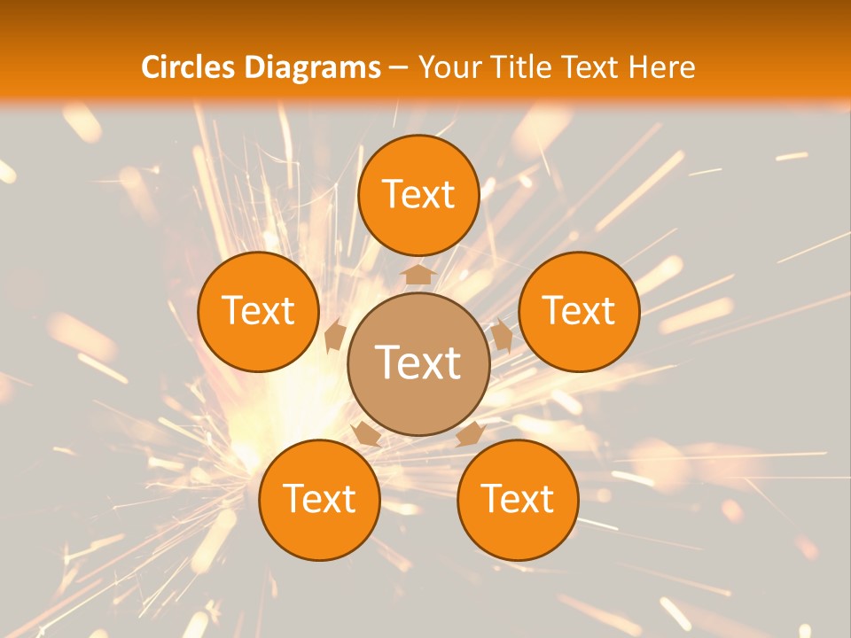 Yellow Sparkler PowerPoint Template