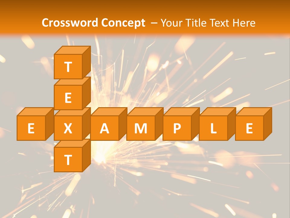 Yellow Sparkler PowerPoint Template