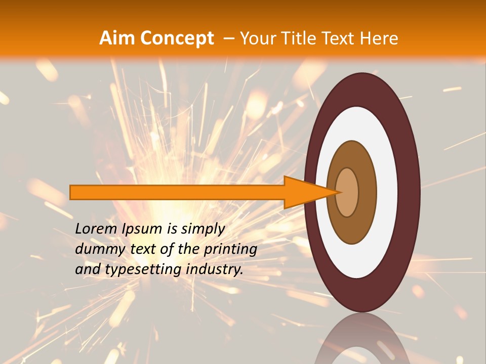 Yellow Sparkler PowerPoint Template