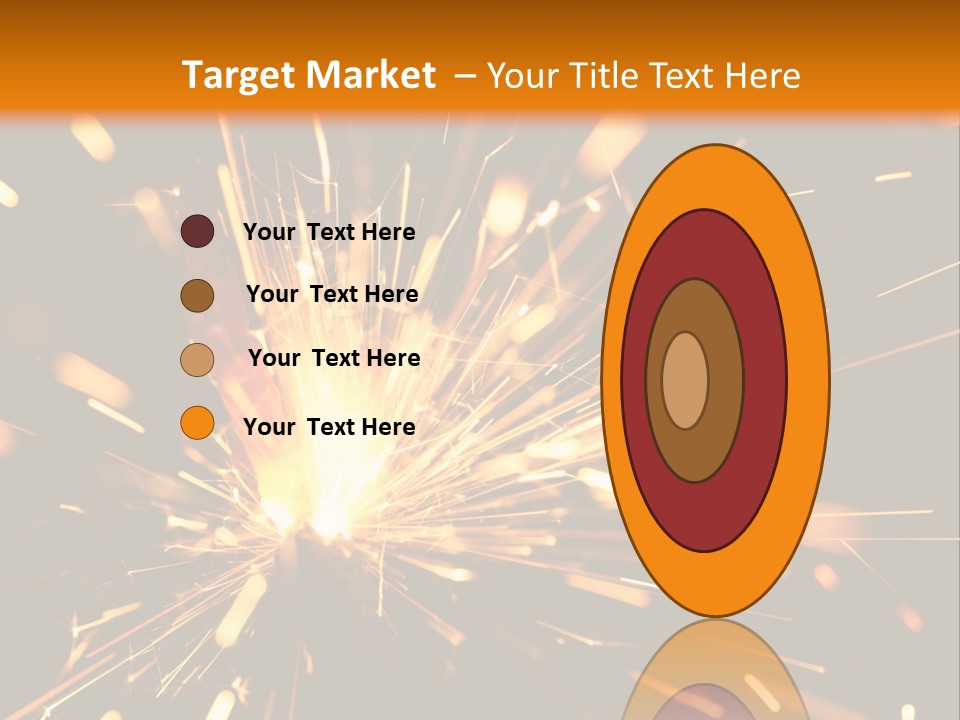 Yellow Sparkler PowerPoint Template