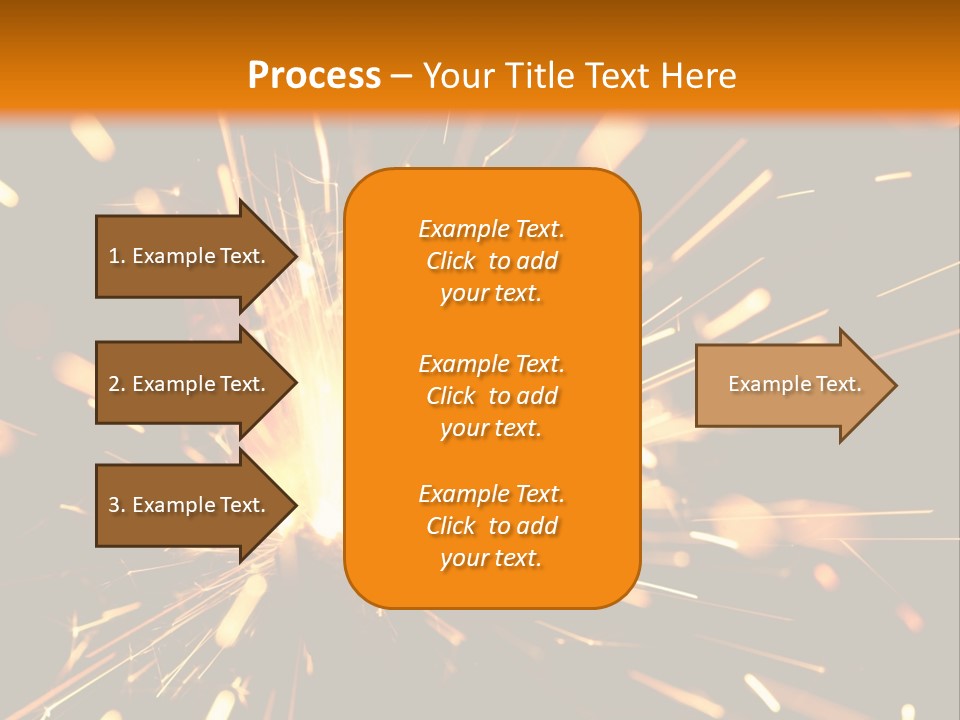 Yellow Sparkler PowerPoint Template