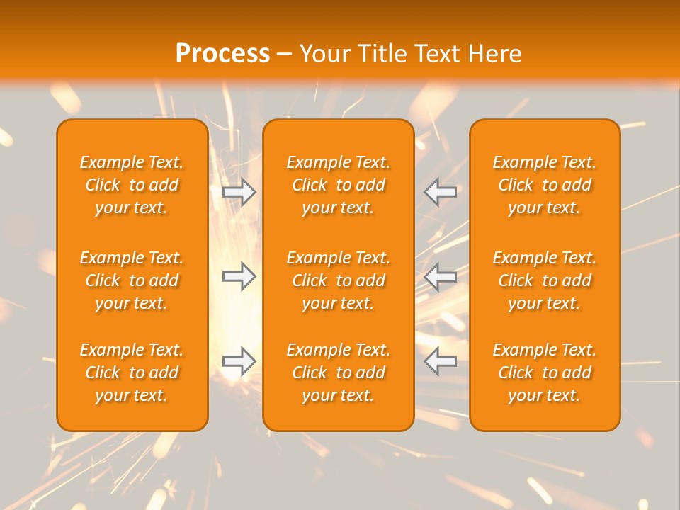 Yellow Sparkler PowerPoint Template