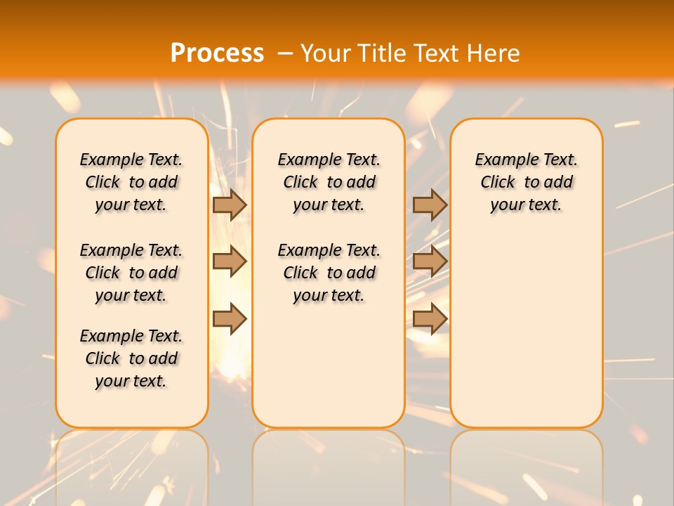 Yellow Sparkler PowerPoint Template